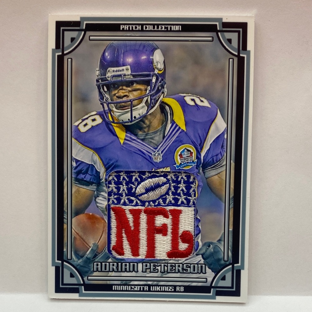 Adrian Peterson Vikings Custom NFL Patch Card (076)
